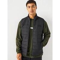 Barbour International Aldon Baffle Slim Fit Quilted Gilet - Black