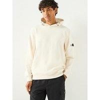 Barbour International Ewan Pullover Hoodie- Cream