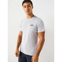Barbour International Small Logo Short Sleeve T-Shirt- Light Grey