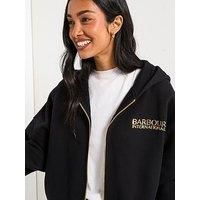 Barbour International Lana Zip Hoodie - Black