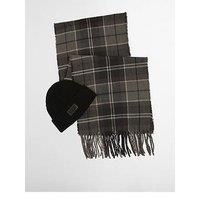 Barbour International Sweeper Beanie & Scarf Gift Set - Black