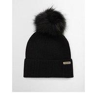 Barbour Bintl Mallory Pom Beanie Hat - Black