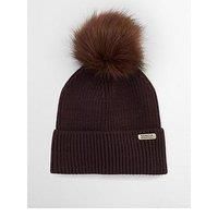 Barbour International Bintl Mallory Pom Beanie Hat - Brown