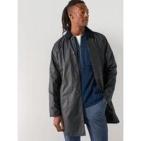 Barbour Lorden Wax Macintosh Mac Jacket - Navy