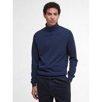 Barbour Barbour Hector Roll Neck Knitted Jumper-Navy