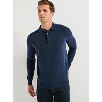 Barbour Hutherston Knitted Polo Shirt - Navy