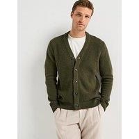 Barbour Mainland Knitted Cardigan - Khaki