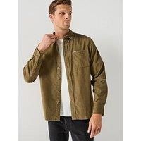Barbour Bramside Relaxed Fit Cord Shirt - Khaki
