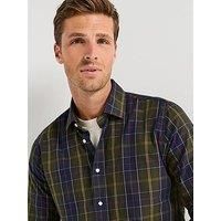 Barbour Kenton Checked Tailored Fit Shirt- Navy
