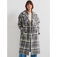 Barbour Beattie Double Breasted Wool Coat - Grey