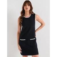 Barbour Colleen Knitted Mini Dress - Navy
