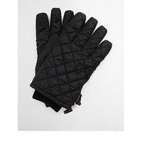Barbour Harker Waterproof Leather Gloves - Black