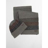 Barbour Branton Knitted Beanie & Scarf Gift Set