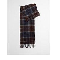 Barbour Braden Lambswool Tartan Scarf - Navy