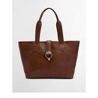Barbour Alder Leather Tote Bag - Brown
