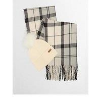 Barbour Barbour Dover Beanie & Hailes Scarf Gift Set