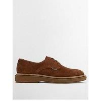 Barbour Harefield Suede Derby Shoes - Brown