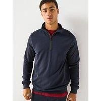 Barbour International Outline 1/4 Zip Sweatshirt - Navy
