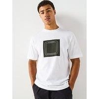Barbour International Loop Graphic Relaxed Fit T-Shirt- White