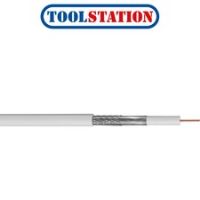 Doncaster Cables Satellite Coaxial Cable (RG6) White 25m Drum