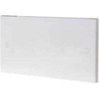 BG Electrical 905 - 2 Gang Double Blank Plate Square Edge