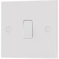 BG Nexus Moulded White Square Edge 10A 1 Gang 2 Way Switch