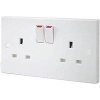 BG Double Switched 13A Power Socket,Double Pole 922DP - 4x USB charging Sockets