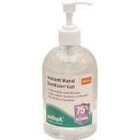 Hand Sanitiser Gel - Quick Acting and Effective (75% Alcohol) 485ml Bottle