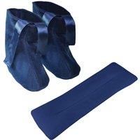 Microwave Slippers/Neck Wrap Set - Heat Up in the Microwave Gift Set of Slippers and Neck Wrap Scarf, Cosy Heated Boots Cold Sore Tied Feet Neck, Warmth and Comfort Super Soft Material