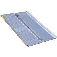 Aidapt Lightweight 5ft Folding Ramp.Durable Aluminium,Portable,Carry Handle,No Tools Required,Threshold,Kerbs,Wheelchair,Scooter,Disability,Easy to store
