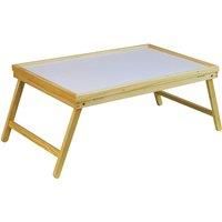 Folding Wooden Bed Tray with Angle Adjustable Tray Lap, Serving, Breakfast in Bed,Table for Eating or Work Use Laptops, do Puzzles and Read With Folding Legs Use on Beds or on your Lap on Chairs