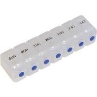 7 Day Pill Dispenser Tablet Box Organiser. 1 Compartment per Day. For those who take many Tablets on a Daily Basis. Easy Medication Management & Organisation. Easy Push Button Open. Perfect for Travel