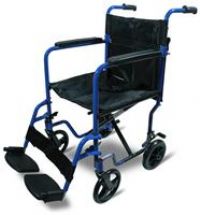 Aidapt Lightweight Aluminium Folding Compact Transport Wheelchair - 5 Colours