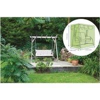 Garden Water Resistant Outdoor 2 Seater Swing Bench Seat Chair Cover in GREEN