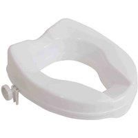 Aidapt Raised Toilet Seat with 2", 4" or 6" Elevation, Sturdy Comfortable Construction, Easy to Fit Lock on System with no Tools Required, (Eligible for VAT Relief)