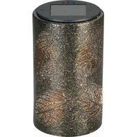 Luxform Lighting Solar LED Table Lantern, Copper Bronze