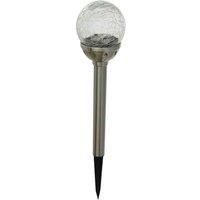 Luxform Pilar Solar LED White or RGB Spike Light, Silver