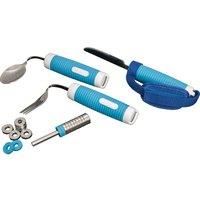 Weight Adjustable Cutlery Set - Includes a Fork, Knife, Spoon, Strap, and Set of Weights