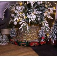 Home Festive Xmas Battery Operated Christmas Tree Musical Train Set Decoration