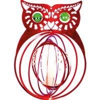 St Helens Home & Garden Owl Wind Spinner - Beautiful outdoor accessory, hypnotic spinning motion