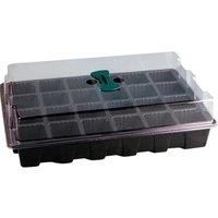Seed Propagator Tray - With individual cells for plugs and seedlings and Lid - Give your plugs, seedlings and cuttings the best possible start with these propagator trays (24 Holes)