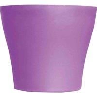 Plastic Plant Pot 10.5x9cm - brighten up any garden, patio, balcony or home, perfect for plants, herbs, cuttings, cactus and even artificial plants (Purple)