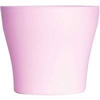 Plastic Plant Pot 10.5x9cm - brighten up any garden, patio, balcony or home, perfect for plants, herbs, cuttings, cactus and even artificial plants (Pink)