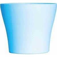 Plastic Plant Pot 16x12.5cm - brighten up any garden, patio, balcony or home, perfect for plants, herbs, cuttings, cactus and even artificial plants (Blue)