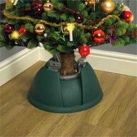 St Helens Home & Garden Christmas Tree Stand - With 3 metal clasps and 1 Litre water tank - Ensure your tree is upright, secure and watered