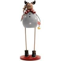 St Helens Home & Garden Metal Christmas Decoration - Get into the Festive Spirit (Reindeer)