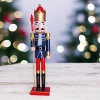 Nutcracker with Staff Christmas Decoration 60cm Height - Wonderfully Festive