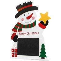 Christmas Snowman Calendar Chalkboard Countdown Ornament Decoration For Children