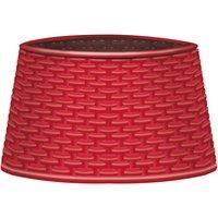 Rattan Style Red Tree Skirt - a must to finish off your Christmas tree