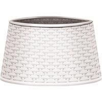Rattan Style White Tree Skirt - a must to finish off your Christmas tree